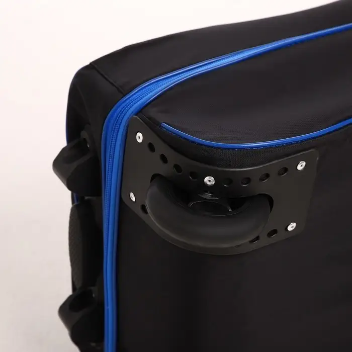 Чемодан детский 32 л (S), Sacvoyage, отдел на молнии, цвет чёрный/синий