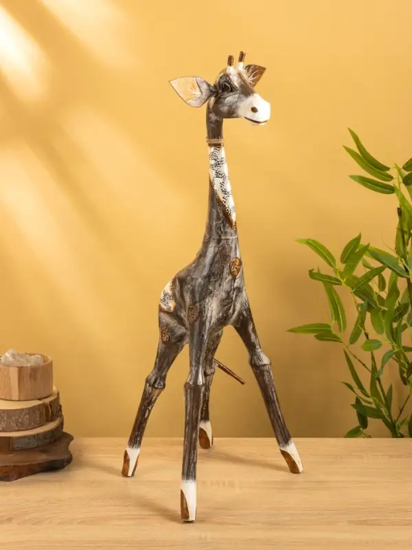 Сувенир Сувенир "Жирафик" дерево 25х25х70 см, цв. коричневый