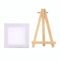 Художественный набор, мини - мольберт 6 шт, и мини - холст 7&times;7 см, 6 шт