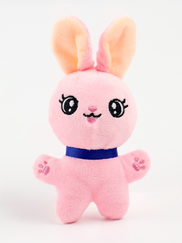 Мягкая игрушка   Мягкая игрушка  "Заяц", цвет светло-розовый, 10х7х5 см