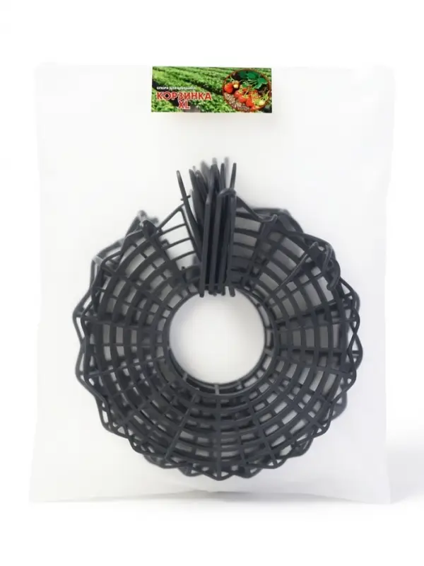 Подставка для клубники, пластиковая, d=40 см, чёрная