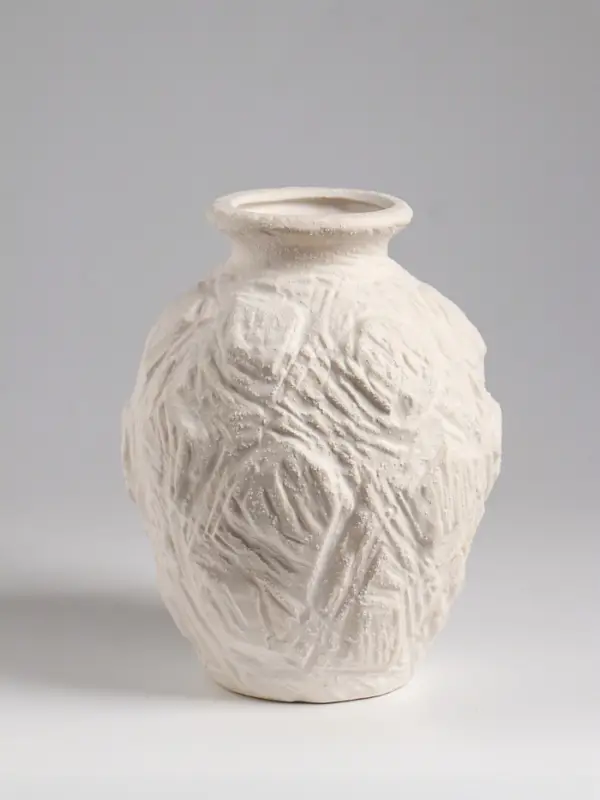 Ваза настольная керамика Ваза настольная керамика "Элой" 18х12 см, белый