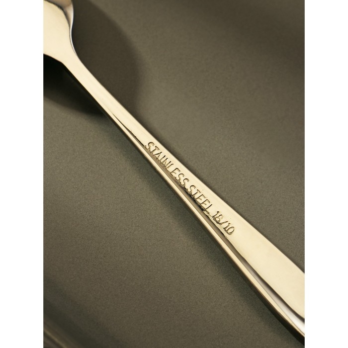 Ложка кофейная из нержавеющей стали Magistro «Эми», длина 12,5 см, цвет серебряный Ложка кофейная из нержавеющей стали Magistro «Эми», длина 12,5 см, цвет серебряный