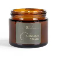 Ароматическая свеча в банке Cinnamon orange, соевый воск, 50 г, апельсин и корица