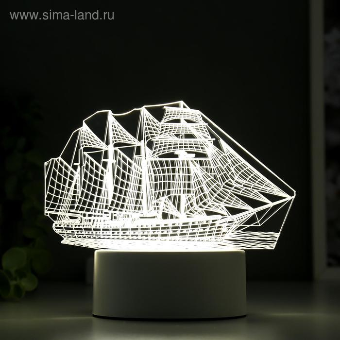 Светильник  Светильник "Фрегат" LED белый от сети 9,5х15х16см RISALUX