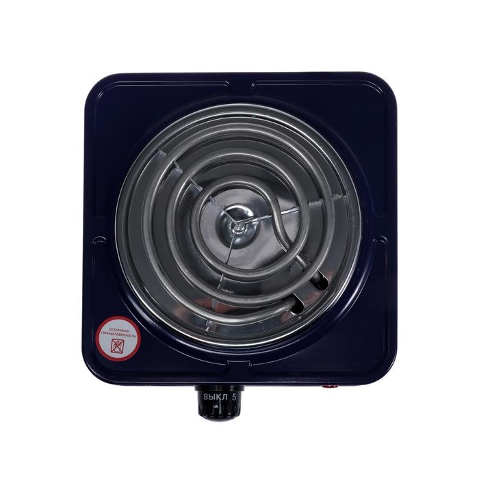 Плитка электрическая HOMESTAR HS-1103, 1000 Вт, 1 конфорка, цвет  Плитка электрическая HOMESTAR HS-1103, 1000 Вт, 1 конфорка, цвет "сапфир"