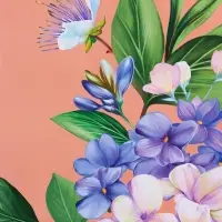 Пакет подарочный "Цветы эмоций" ламинированный 26 х 12 х 32 см