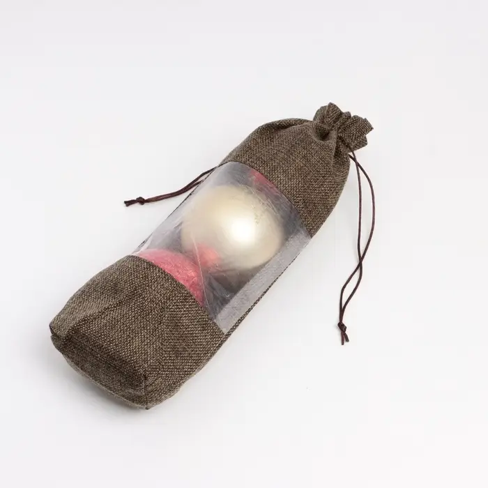 Льняной мешочек для хранения украшений, подарков, трав, 15&times;30 см, набор из 3 штук