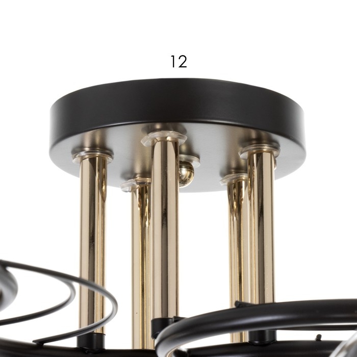 Люстра Люстра "Сальма" 5хЕ27 40Вт черный 58х58х24см BayerLux