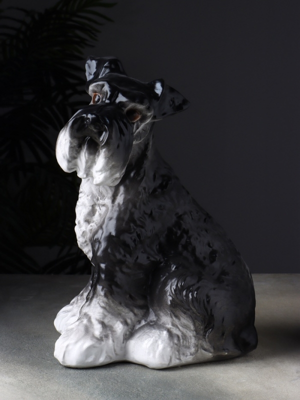 Копилка "Собака Шнауцер терьер" 25х24х36 см