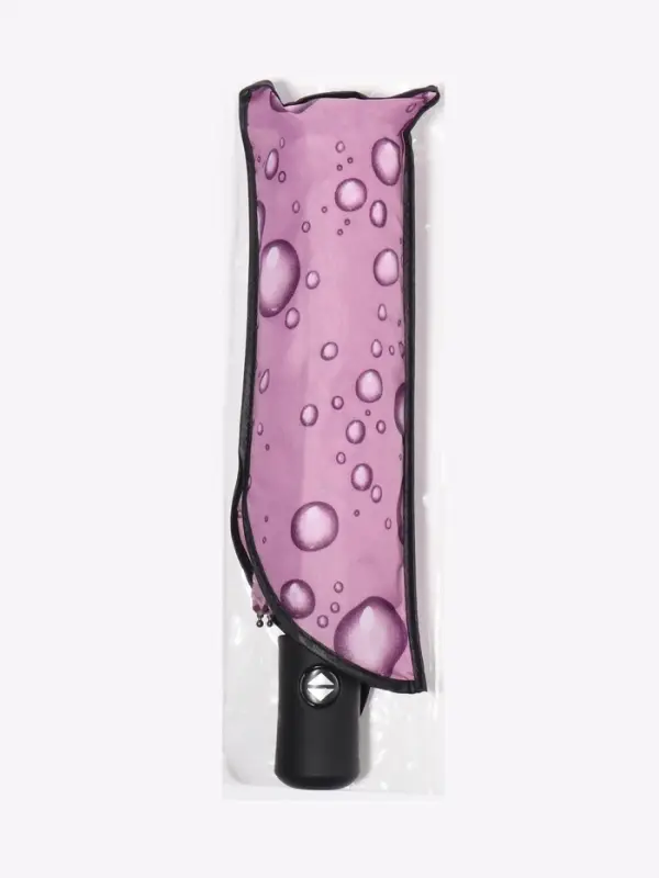 Зонт автоматический &laquo;Капли&raquo;, 3 сложения, 8 спиц, R=47/55 см, D=94 см, рисунок МИКС