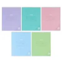 Компл тетр из 10шт 18л кл КПК "Пастель", обл мел карт, блок ОФСЕТ, 5 видов 10991552