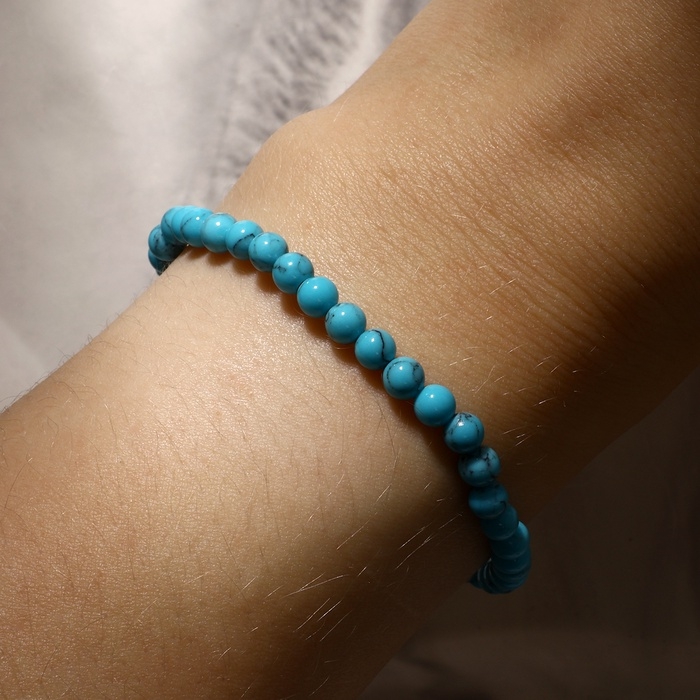 Браслет шар №4 «Бирюза новая», 5,5см Браслет шар №4 «Бирюза новая», 5,5см