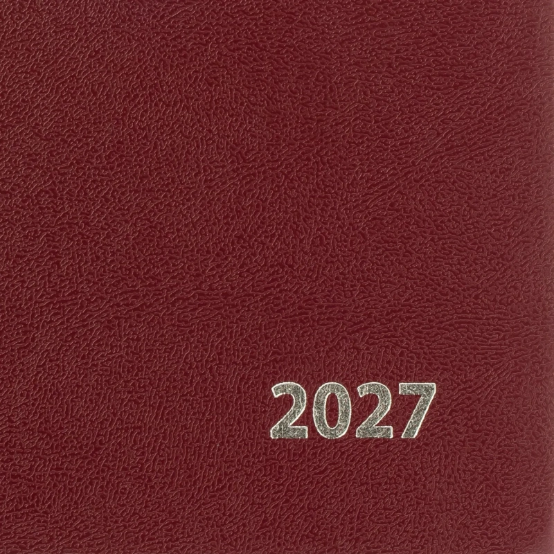 Ежедневник датированный 2027 Выбор есть, А5, 160л, бумвинил бордо