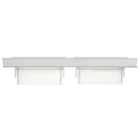 BRITE Рамка 2-местная IP44 РУ-2-БрАБ-44 арктический белый IEK
