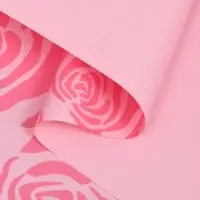 Пленка для цветов, "Цветы", розовая, 57х57 см