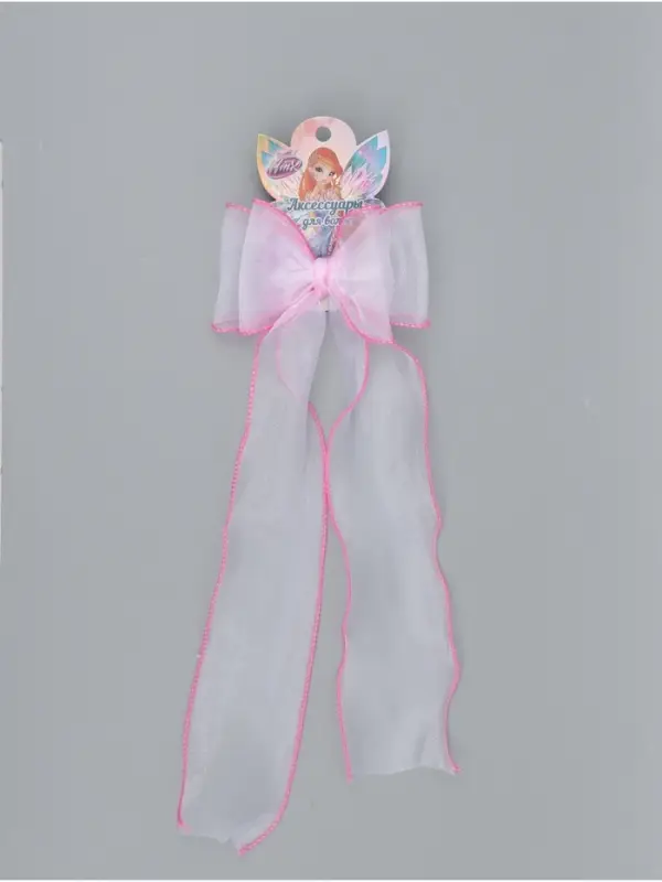 Бант для волос на заколке розовый, Винкс Бант для волос на заколке розовый, Винкс