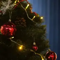 Гирлянда &laquo;Нить&raquo; 5 м, IP20, прозрачная нить, 50 LED, 8 режимов, 220 В, свечение жёлтое