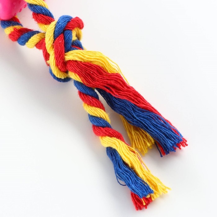 Игрушка Игрушка "Сердечко с канатом", 7 см, розовое