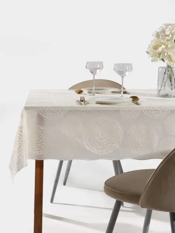 Клеёнка на стол ажурная Lace &laquo;Одуванчик&raquo;, ширина 137 см, рулон 20 метров, толщина 0,3 мм