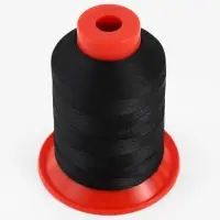 Нитки обувные, 500D/3, 600 м, чёрные