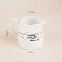 Молочник SL Home &laquo;Милый дом&raquo;, 200 мл, фарфор, белый