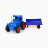 Игрушка трактор с телегой