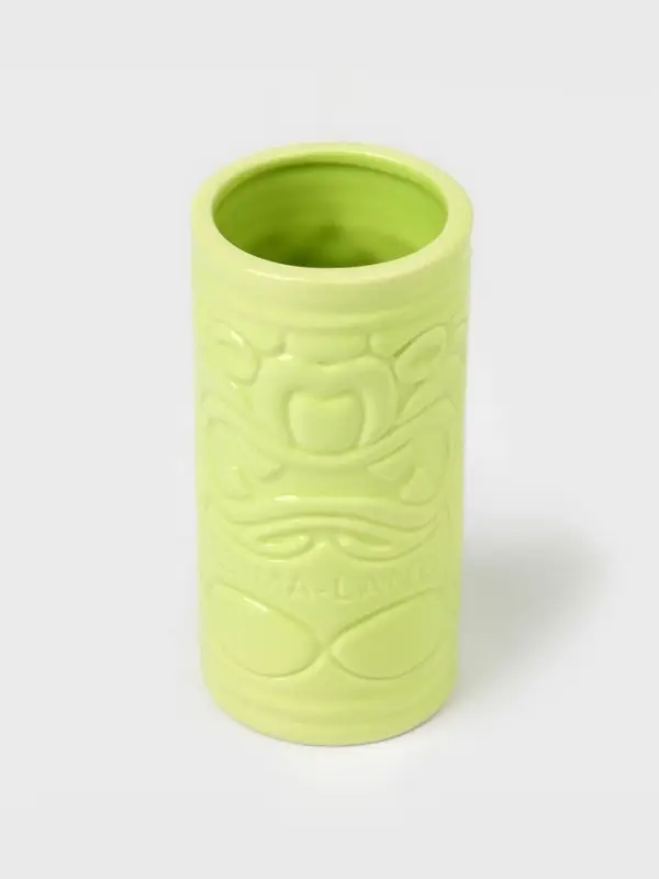 Стакан для коктейлей &laquo;Тики остров&raquo;, 400 мл, d=7 см, h=14.5 см, керамика, зелёный