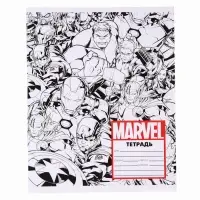 Тетрадь в клетку 24 листа, 4 вида МИКС, обложка мелованный картон, «Мстители» Тетрадь в клетку 24 листа, 4 вида МИКС, обложка мелованный картон, «Мстители»