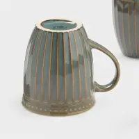 Набор кружек Доляна &laquo;Винтаж&raquo;, 350 мл, 2 шт., керамика, бирюзовые