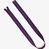 Молния &laquo;Трактор&raquo;, №5, разъёмная, замок автомат, 90 см, синяя, красная