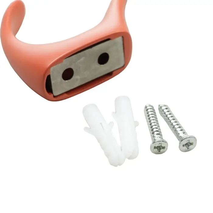 Крючок мебельный CAPPIO HEEL, двухрожковый, цвет кирпичный