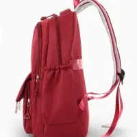 Рюкзак школьный &laquo;Котик&raquo;, 3 кармана, 2 отделения, 29&times;14&times;44 см, бордовый