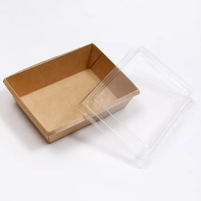 Салатник с купольной крышкой, крафт, 16 х 12 х 6,5 см, 0,5 л Салатник с купольной крышкой, крафт, 16 х 12 х 6,5 см, 0,5 л