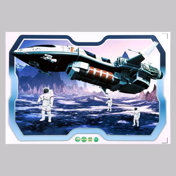 Интерьерная наклейка 3Д TAKE IT EASY &laquo;Космическая&raquo;, 57&times;42 см