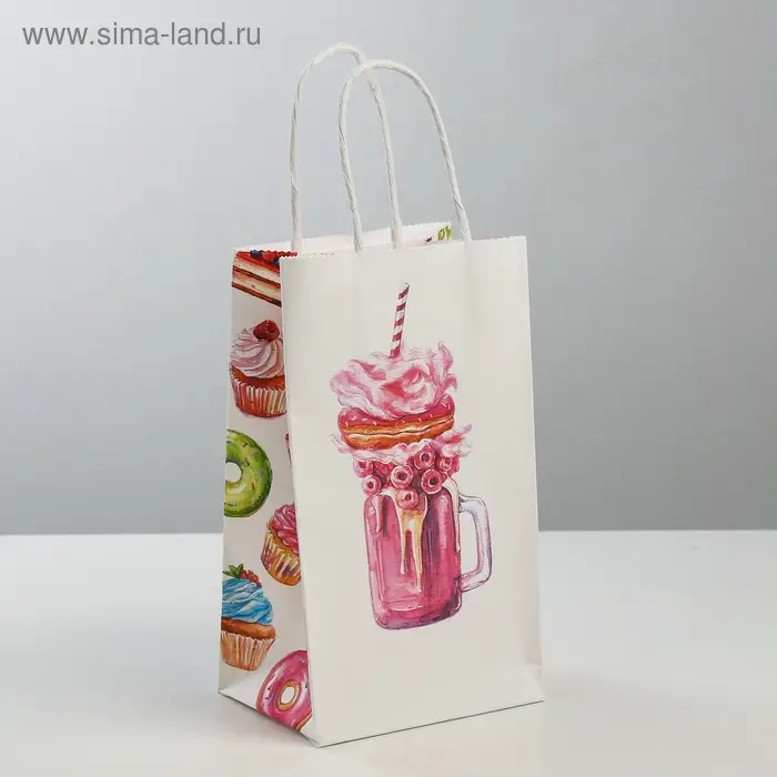 Пакет подарочный крафт, упаковка, «Sweet dream», 12 х 21 х 9 см Пакет подарочный крафт, упаковка, «Sweet dream», 12 х 21 х 9 см