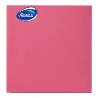 Салфетки бумажные, Лилия 33х33 "Розовый" 2сл 20л