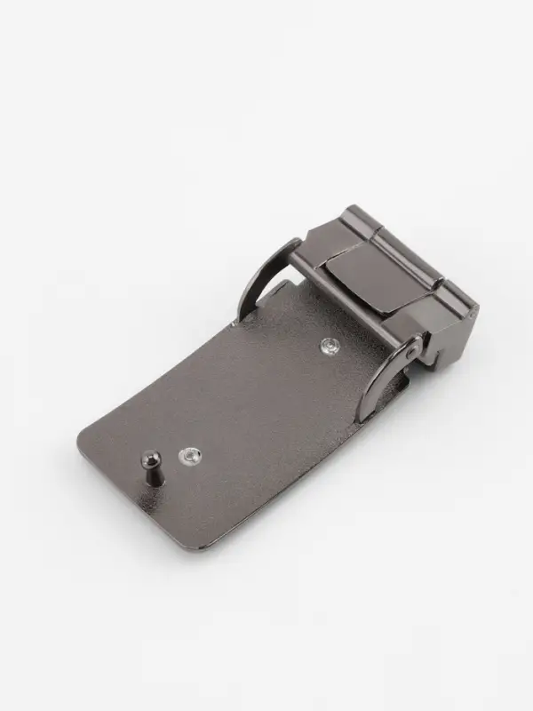 Пряжка для ремня, автоматическая, 7.8&times;3.5 см, цвет чёрный никель