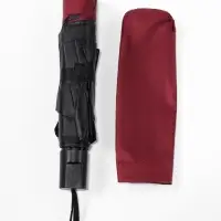 Зонт механический &laquo;Однотонный&raquo;, ветроустойчивый, 4 сложения, 8 спиц, R=48/55 см, d=96 см, МИКС