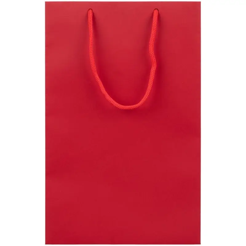Пакет бумажный Porta S, вертикальный, красный