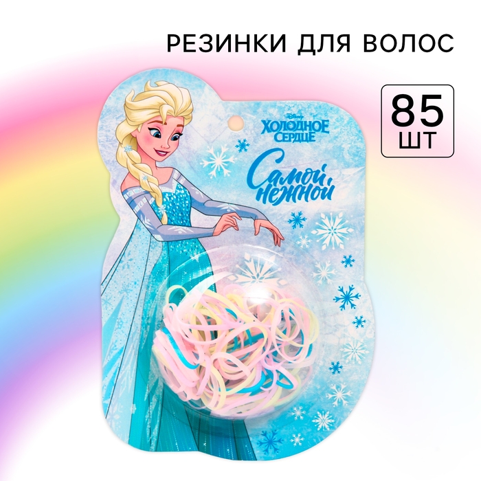 Резинка для волос, 85 штук, Холодное сердце МИКС Резинка для волос, 85 штук, Холодное сердце МИКС