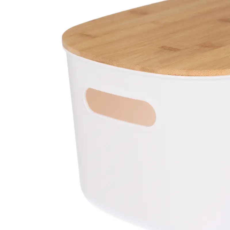 VETTA Корзина для хранения с бамбуковой крышкой "Токио", 27x22,5x15,5см