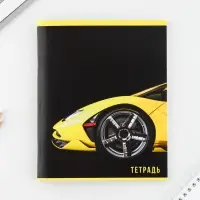 Тетрадь в клетку, 48 л., А5, на скрепке, блок №2, Yellow, МИКС Тетрадь в клетку, 48 л., А5, на скрепке, блок №2, Yellow, МИКС