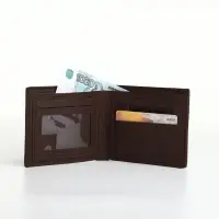 Портмоне мужское &laquo;Исам&raquo;, без застёжки, отдел для карт, монет, коричневое