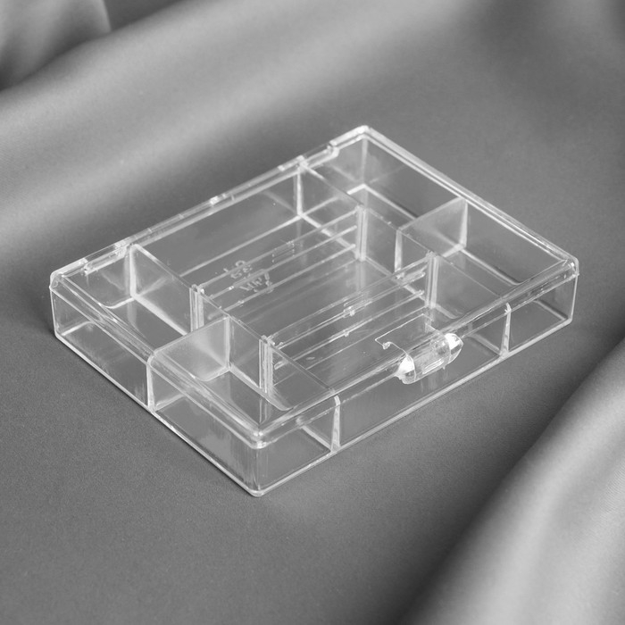 Органайзер для хранения мелочей, 7 ячеек, 12×10×2.5 см, прозрачный