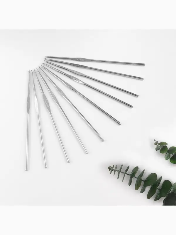 Набор крючков для вязания, d=1-1.9 мм, 12 см, 10 шт.