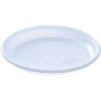 Тарелка одноразовая  d 165 мм, бел., ПП, 800 шт/кор
