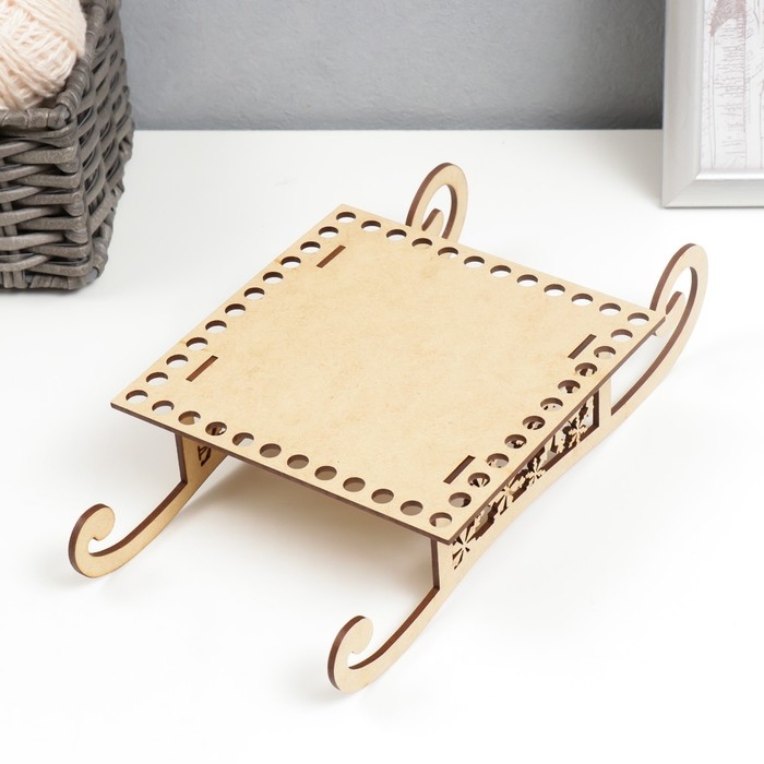 Заготовка для вязания Заготовка для вязания "Сани. Вид 6" набор 3 детали, донышко 15х15 см