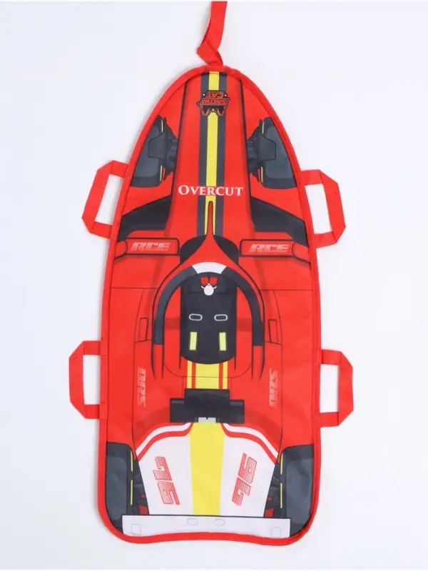Ледянка &laquo; #1&raquo; Snow Cat, 90&times;40 см, толщина 1 см, с тросом, красная