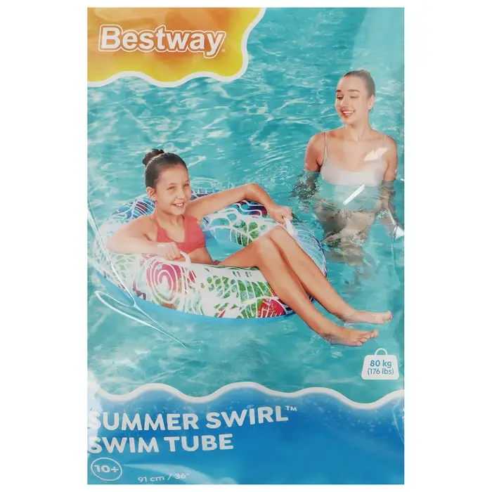Круг для плавания Bestway &laquo;Лето&raquo;, надувной, d=91 см, от 10 лет, МИКС, 36084